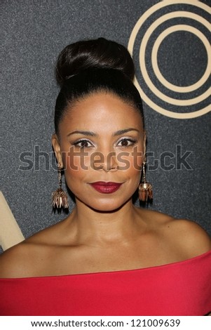 Sanaa Lathan at the Hollywood Foreign Press Association And InStyle Miss Golden Globe 2013 Party, Cecconi\'s, Los Angeles, CA 11-29-12