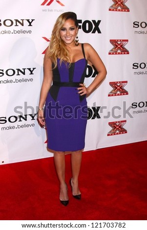 Adrienne Bailon at The X-Factor Viewing Party, Mixology, Los Angeles, CA 12-06-12