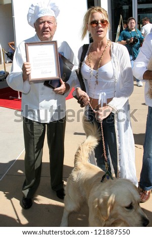 CENTURY CITY - OCTOBER 19: Dick Van Patten and Nicolette Sheridan at the kick off for \