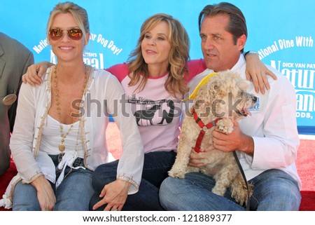 CENTURY CITY - OCTOBER 19: Nicolette Sheridan with Linda Blair and Jimmy Van Patten at the kick off for \