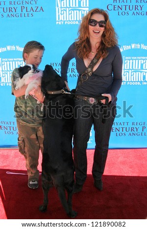CENTURY CITY - OCTOBER 19: Melissa Gilbert and son Michael at the kick off for \
