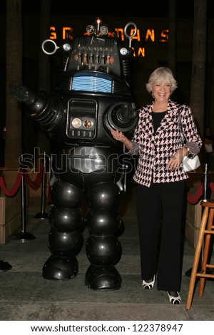 LOS ANGELES - NOVEMBER 8: Robby The Robot and Anne Francis at the 50th Anniversary Gala Screening of \