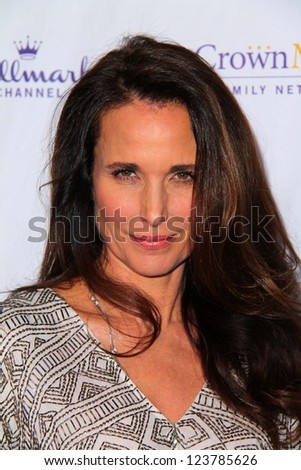Andie MacDowell at the Hallmark Channel and Hallmark Movie Channel Winter 2013 TCA Gala, Huntington Library and Gardens, San Marino, CA 01-04-13