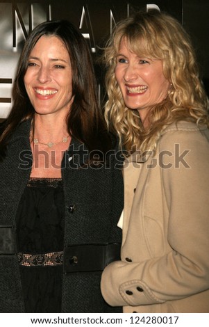 LOS ANGELES - DECEMBER 09: Cecilia Peck and Laura Dern at the Los Angeles Premiere of Inland Empire at LACMA December 09, 2006 in Los Angeles, CA.
