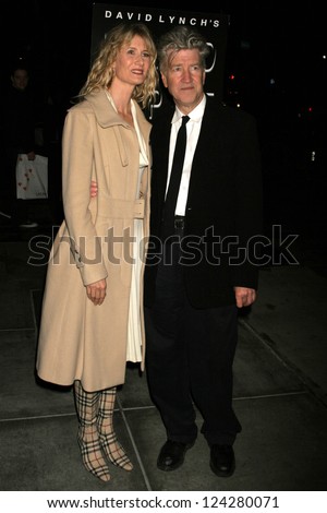 LOS ANGELES - DECEMBER 09: David Lynch and Laura Dern at the Los Angeles Premiere of Inland Empire at LACMA December 09, 2006 in Los Angeles, CA.