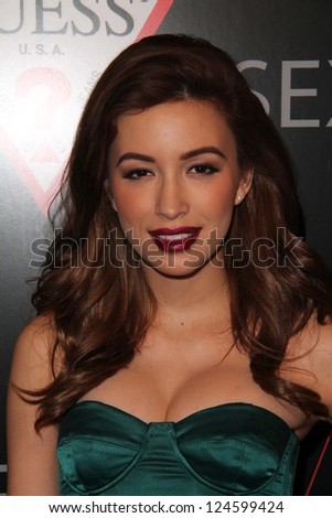 Christian Serratos at 30 Years Of Fashion And Film and the Next Generation of Style Icons presented by W and Guess, Laurel Hardware, West Hollywood, CA 01-08-13