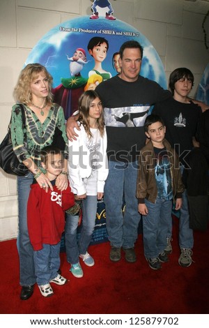 Patrick Warburton and family at the premiere of 