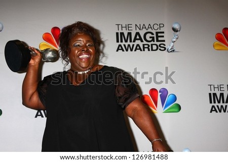 Cassi Davis at the 44th NAACP Image Awards Press Room, Shrine Auditorium, Los Angeles, CA 02-01-13