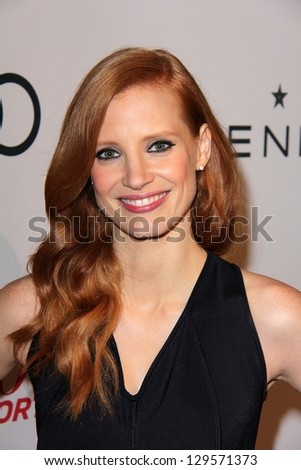 Jessica Chastain at the Hollywood Reporter Celebration for the 85th Academy Awards Nominees, Spago, Beverly Hills, CA 02-04-13