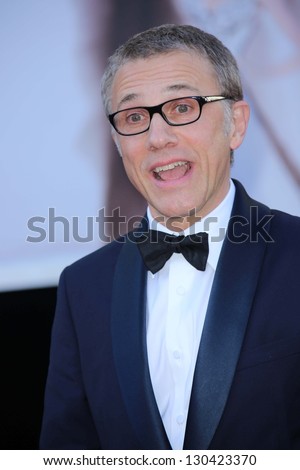 Christoph Waltz at the 85th Annual Academy Awards Arrivals, Dolby Theater, Hollywood, CA 02-24-13