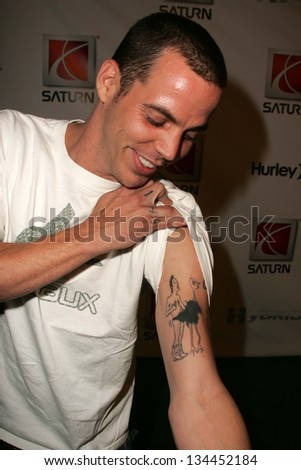 HOLLYWOOD - AUGUST 02: Steve-O at Saturn's X-Games 12 Party at 6820 Hollywood Blvd on August 02, 2006 in Hollywood, CA.