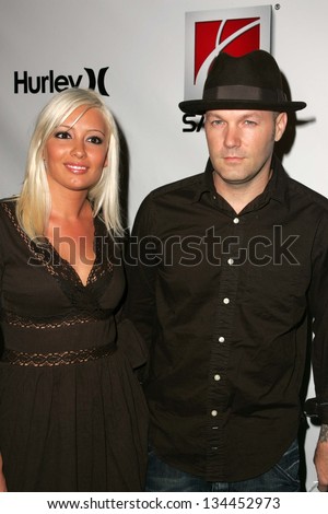 HOLLYWOOD - AUGUST 02: Fred Durst and Krista Salvatore at Saturn\'s X-Games 12 Party at 6820 Hollywood Blvd on August 02, 2006 in Hollywood, CA.