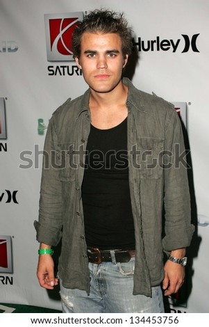 HOLLYWOOD - AUGUST 02: Paul Wesley at Saturn\'s X-Games 12 Party at 6820 Hollywood Blvd on August 02, 2006 in Hollywood, CA.