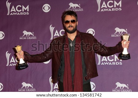 Eric Church at the 48th Annual Academy Of Country Music Awards Press Room, MGM Grand Garden Arena, Las Vegas, NV 04-07-13