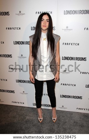 Isabelle Fuhrman at the British Fashion Council's 