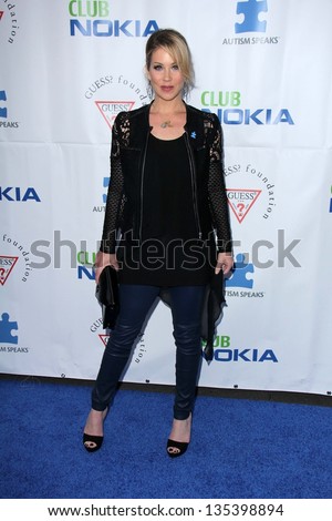Christina Applegate at the Light Up The Blues Concert Benefiting Autism Speaks, Club Nokia, Los Angeles, CA 04-13-13