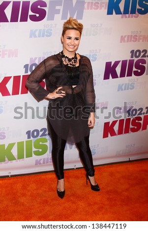 Demi Lovato at the 2013 Wango Tango concert produced by KIIS-FM, Home Depot Center, Carson, CA 05-11-13