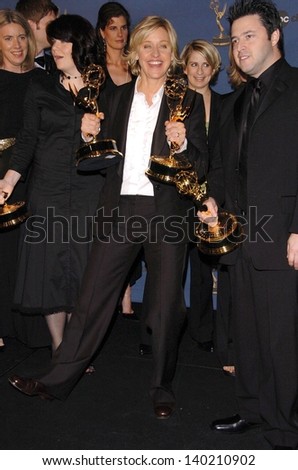 HOLLYWOOD - APRIL 28: Ellen DeGeneres in the press room at The 33rd Annual Daytime Emmy Awards at Kodak Theatre on April 28, 2006 in Hollywood, CA.