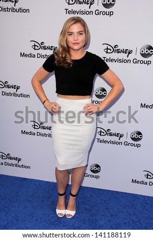 Maddie Hasson at the Disney Media Networks International Upfronts, Walt Disney Studios, Burbank, CA 05-19-13