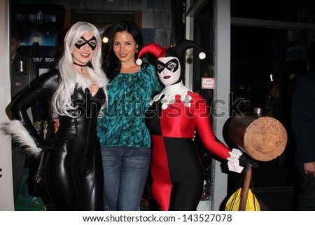 Amanda Lynne, Katrina Law and Lauren Bregman at the Comikaze red carpet Launch Party, Whimsic Alley, Los Angeles, CA 06-21-13
