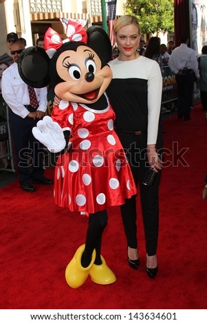 Peta Murgatroyd and Minnie Mouse at \