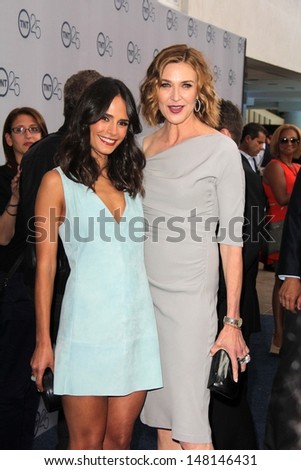 Jordana Brewster and Brenda Strong at the TNT 25th Anniversary Party, Beverly Hilton Hotel, Beverly Hills, CA 07-24-13