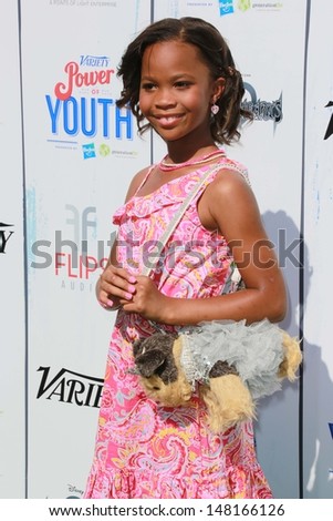 Quvenzhane Wallis at Variety\'s Power of Youth, Universal Studios, Universal City, CA 07-27-13