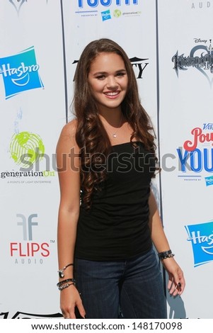 Madison Pettis at Variety\'s Power of Youth, Universal Studios, Universal City, CA 07-27-13