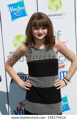 Joey King at Variety\'s Power of Youth, Universal Studios, Universal City, CA 07-27-13