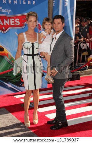 Ashley Scott and family at the World Premiere Of Disney\'s Planes, El Capitan Theatre, Hollywood, CA 08-05-13