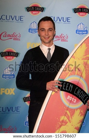 Jim Parsons at the 2013 Teen Choice Awards Press Room, Gibson Amphitheatre, Universal City, CA 08-11-13