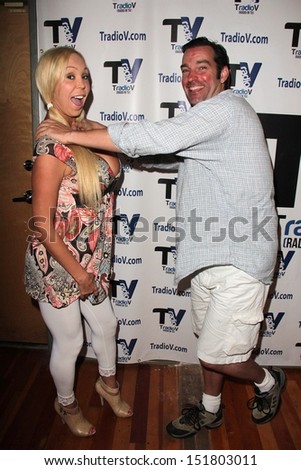 Mary Carey and Dave Wurmlinger on the set of 