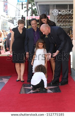 Vin Diesel and family at the Vin Diesel Star on the Hollywood Walk of Fame Ceremony, Hollywood, CA 08-26-13