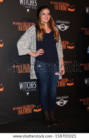 Willow Shields at the 8th Annual LA Haunted Hayride Premiere Night, Griffith Park, Los Angeles, CA 10-10-13