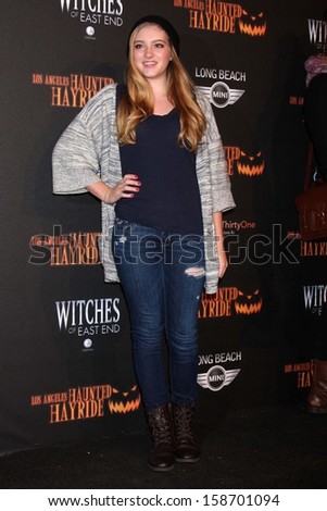 Willow Shields at the 8th Annual LA Haunted Hayride Premiere Night, Griffith Park, Los Angeles, CA 10-10-13