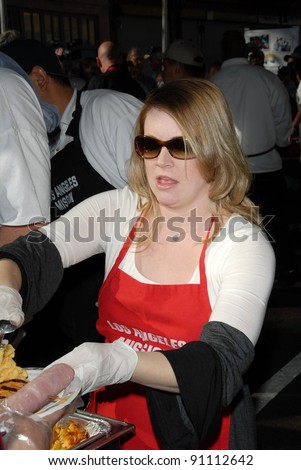 Melissa Joan Hart at the Los Angeles Mission's Christmas Eve Dinner for the Homeless. Los Angeles Mission, Los Angeles, CA. 12-24-07