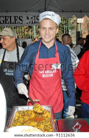 Spencer Pratt at the Los Angeles Mission\'s Christmas Eve Dinner for the Homeless. Los Angeles Mission, Los Angeles, CA. 12-24-07