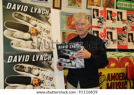 David Lynch signs his new CD 