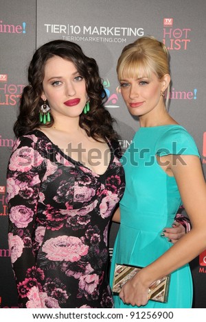 stock photo Kat Dennings Beth Behrs at TV Guide Magazine's Annual Hot 