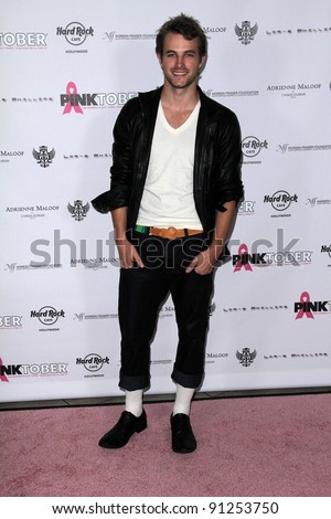 James Preston at Hard Rock Cafe\'s PINKTOBER Fashion Show, Hard Rock Cafe, Hollywood, CA 10-27-11