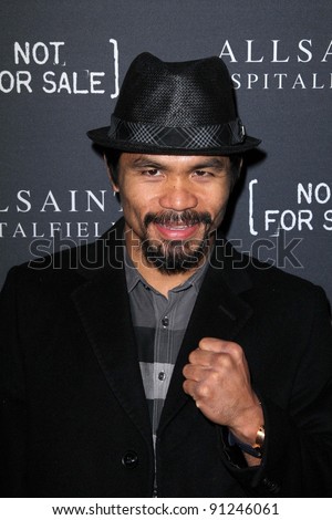 Manny Pacquiao at the AllSaints Spitalfields and Not For Sale Collection Launch, The Music Box, Hollywood, CA 10-24-11