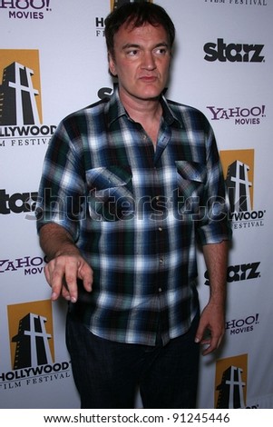 Quentin Tarantino at the 15th Annual Hollywood Film Awards Gala Press Room, Beverly Hilton Hotel, Beverly Hills, CA 10-24-11