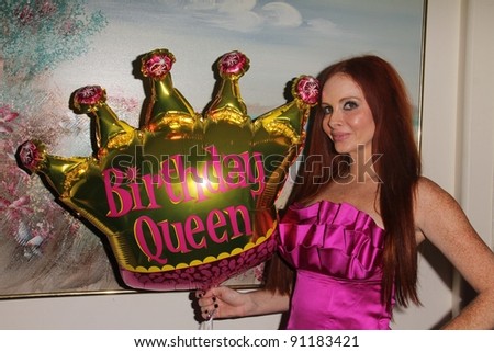 Phoebe Price at Phoebe Price\'s Birthday Party, Private Location, Los Angeles, CA 09-27-11 EXCLUSIVE