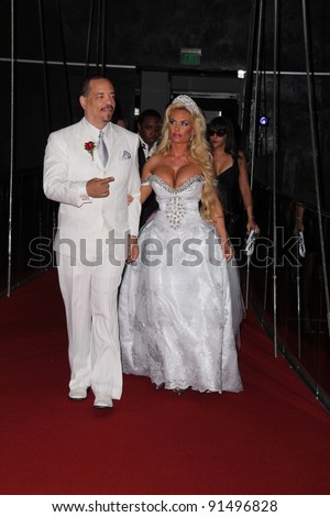 Ice-T and wife Nicole Austin a.k.a. Coco at a wedding vow renewal ceremony for Ice-T and Coco, W Hotel, Hollywood, CA. 06-03-11