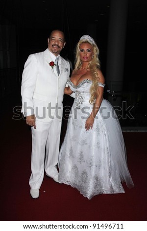Ice-T and wife Nicole Austin a.k.a. Coco at a wedding vow renewal ceremony for Ice-T and Coco, W Hotel, Hollywood, CA. 06-03-11