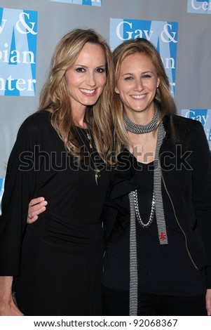 Chely Wright and Lauren Blitzer at the L.A. Gay and Lesbian Center\'s \