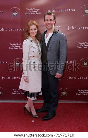 James Van Der Beek and wife at the John Varvatos 8th Annual Stuart House Benefit, John Varvatos Boutique, West Hollywood, CA. 03-13-11