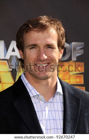 Drew Brees  at Cartoon Network\'s first ever \