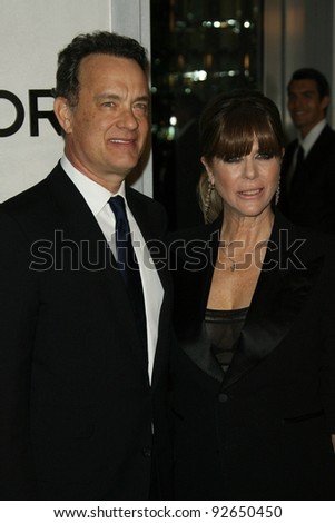 Tom Hanks and Rita Wilson  at the Tom Ford Beverly Hills Store Opening, Tom Ford, Beverly Hills, CA. 02-24-11