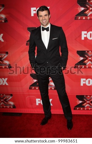 Steve Jones at The X Factor Season Finale, CBS Television City, Los Angeles, CA 12-22-11